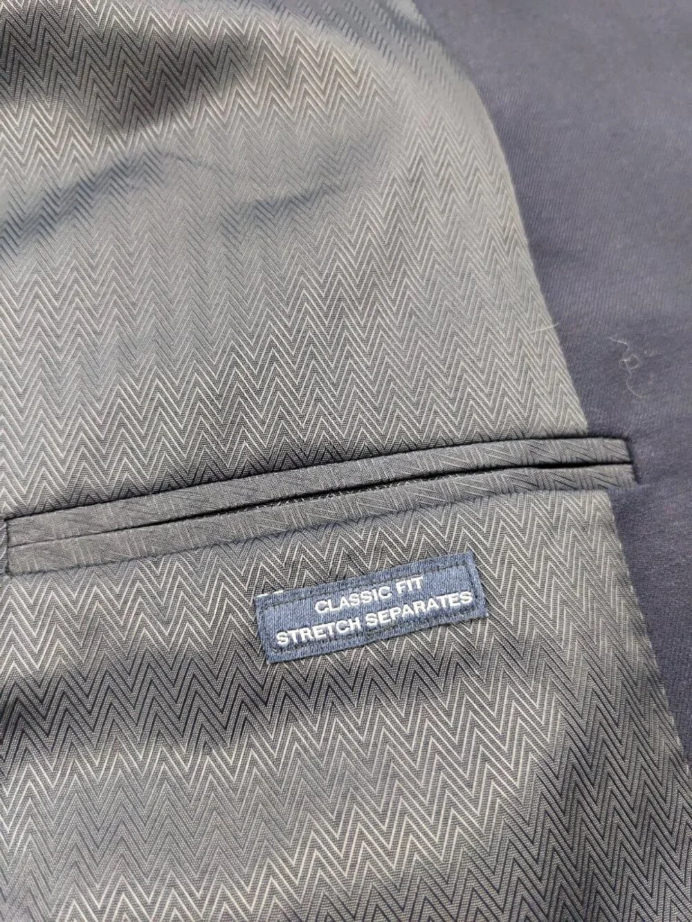NWT Joseph Abboud 44S Suit Wool Blend Stretch Navy Blue 38x30 Classic Fit